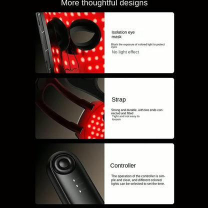 LED-Gesichtsmaske mit Rotlichttherapie