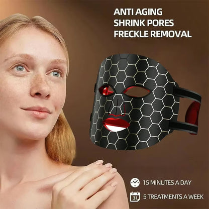 LED-Gesichtsmaske mit Rotlichttherapie